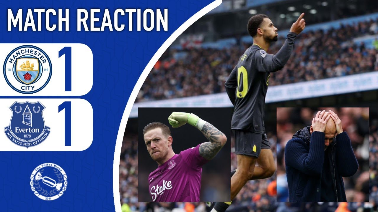 PICKFORD SAVES HAALAND PENALTY! MASSIVE POINT! | MANCHESTER CITY 1-1 EVERTON | MATCH REACTION